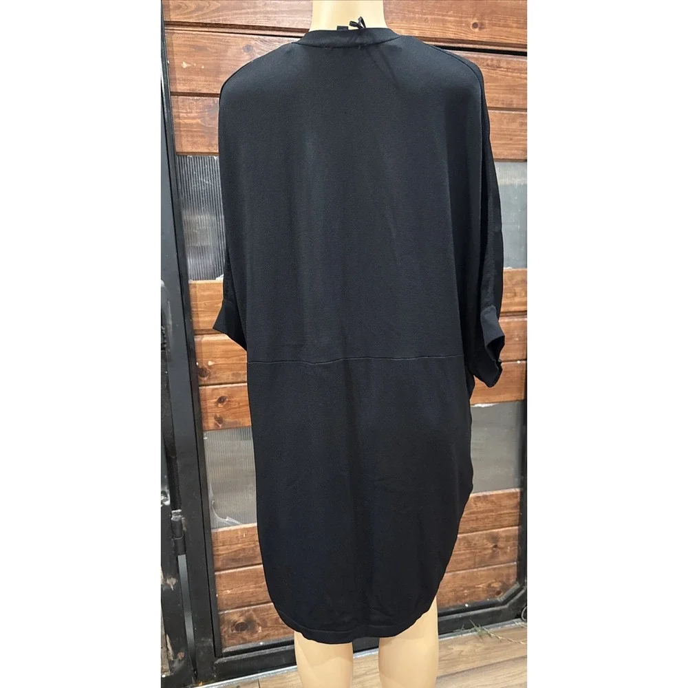 COS   Cardigan in Black and White Size S Oversized  Viscose Blend Cotton